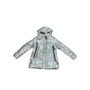 Pre-Owned Vince Camuto Metallic Puffer Coat Size M